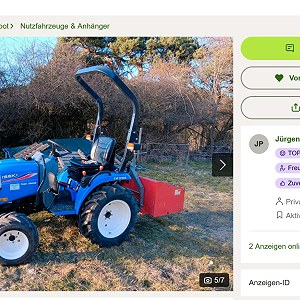 Kleintraktor Iseki TM 3185 einschl. Heckmulde