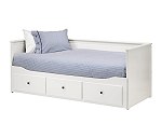 HEMNES Daybed frame with 3 drawers, white