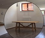 stol drewniany  2.25m x 90cm  wysokosc 74cm