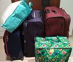 3 walizki i 2 torby