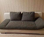 Sofa (170x120x70), kanapa rozkładana (200x70x70), pralka, zamrażarka (100x60x60).