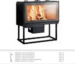 1 Wood stove, average 200kg