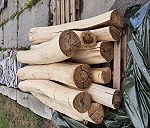 belki drewniane klody