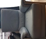 sofa nie rozkładana bez funkcji spania  + 2 fotele na stelażu aluminiowym nie bardzo ciężkie