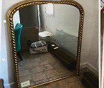 Sofa-Bed (240 x 100 x 80), quite heavy, Armchair (105 x 90 x 90), Framed Mirror (140 x 110x20)