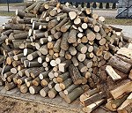 Drewno kominkowe połupane w kawałkach około 10 ton
