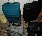 Dwie duże torby podróżne x 2, Jedna kabinowa x 1