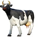 zabawka (figura) sztuczna krowa doładunek